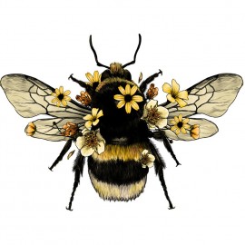 détail peinture diamant grande abeille à faire soi-même 30 x 40 cm