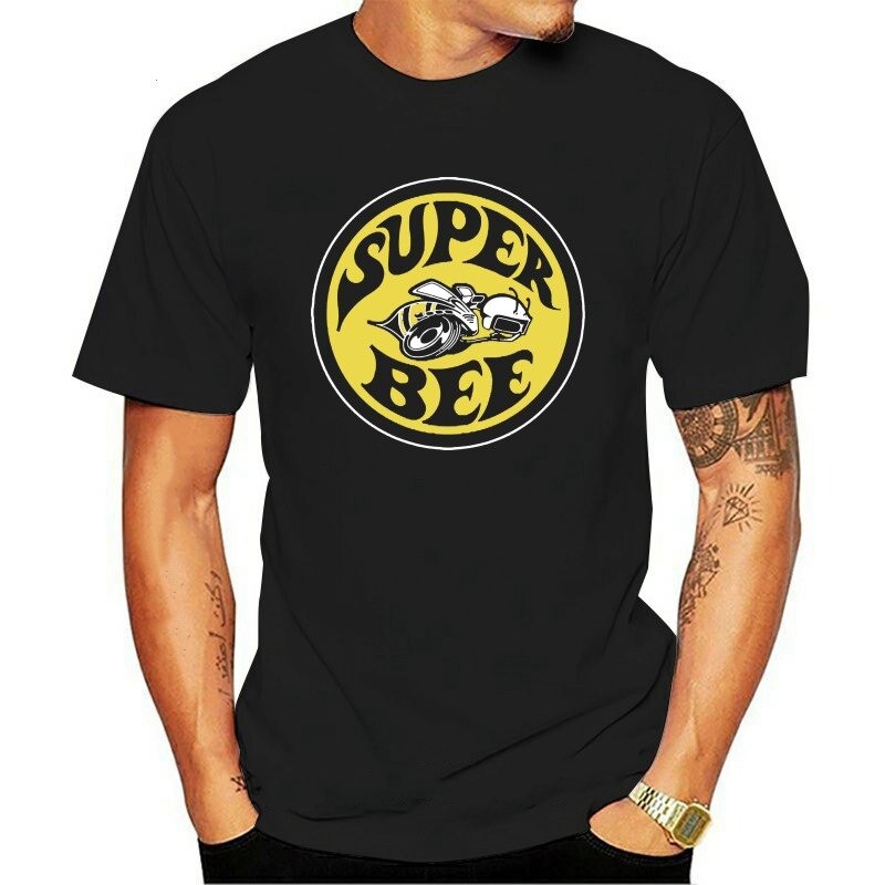 T-Shirt Homme Abeille Super Bee à manches courtes Noir