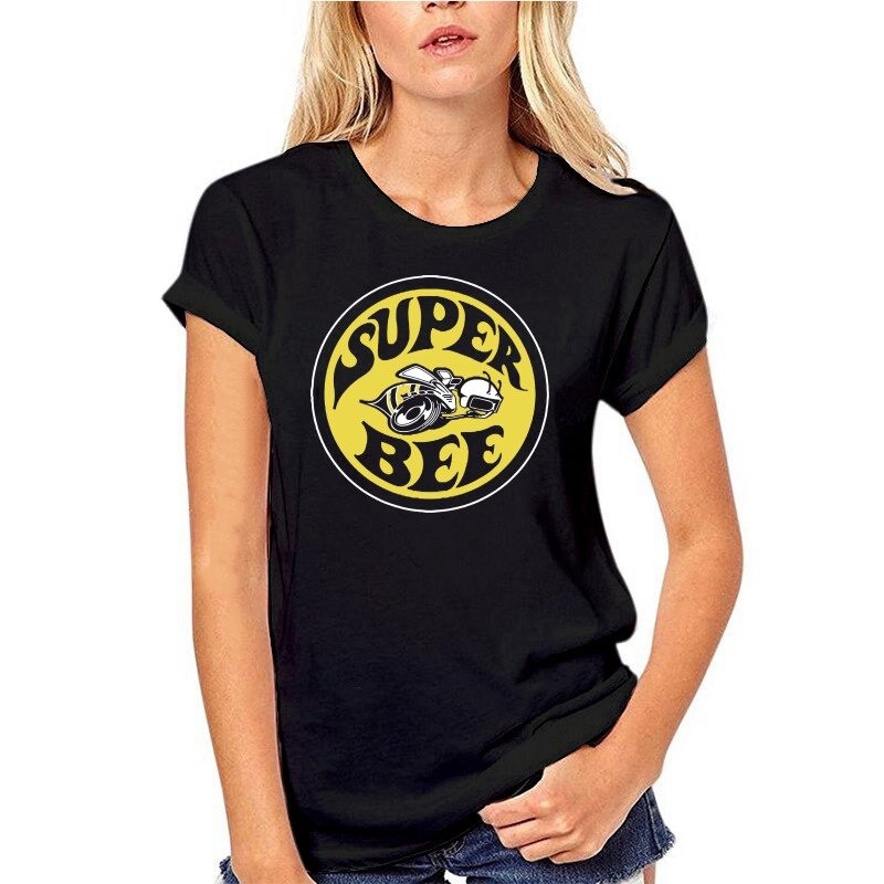 T-Shirt Femme Abeille Super Bee à manches courtes Noir