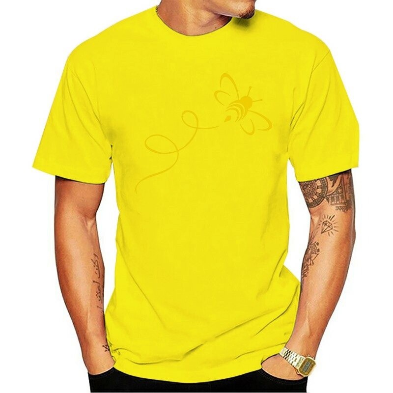 T-Shirt Abeille pour hommes Bumble Bee Jaune