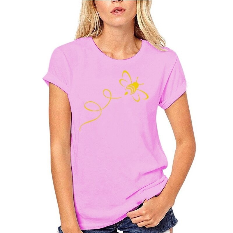 T-Shirt Abeille pour femmes Bumble Bee Rose