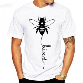 T-shirt Abeilles pour Homme Bee Kind blanc