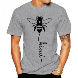 T-shirt Abeilles pour Homme Bee Kind gris