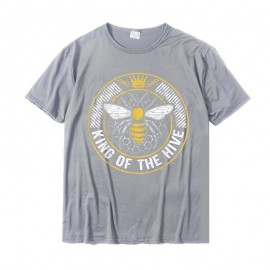T-shirt Abeilles pour Homme King Of The Hive gray clair