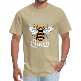 T-shirt Abeilles pour Homme God Save the Queen beige
