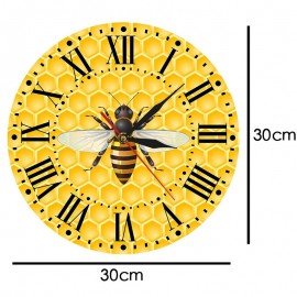 Horloge murale  abeille sans cadre dimensions