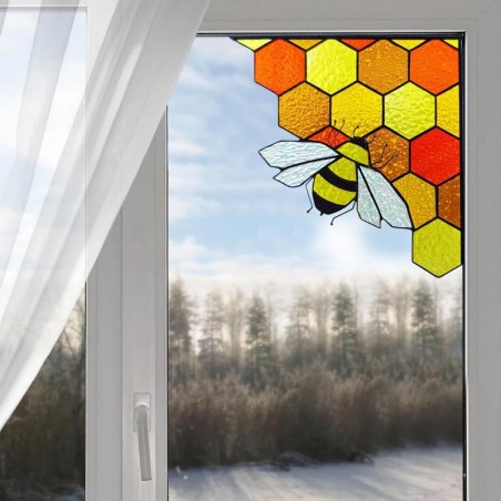 Modèle 3 autocollant mura  reine des abeilles miel et abeille