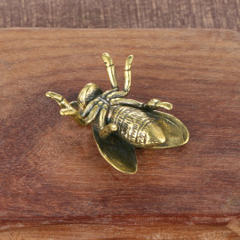 vue dessous Figurine d'abeille en lation vintage