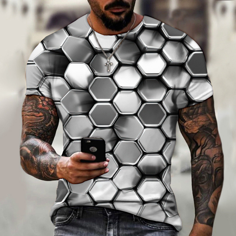 tshirt abeille - Des alvéoles armures sur son t-shirt - modèle 3