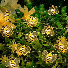 Guirlande abeilles lumineuses, 20 ou 30 LED