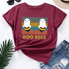 T-shirt Boo Bee - couleur burgundy