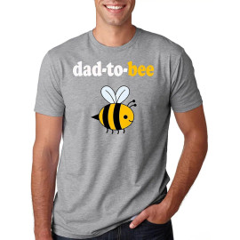 T-shirt Dad to Bee - Bientôt papa - gris