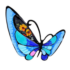 Broche Papillon Étincelante Couleur bleu