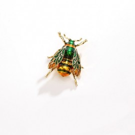 Broche insecte abeille en émail strass cristal modèle 7