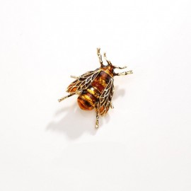 Broche insecte abeille en émail strass cristal modèle 8