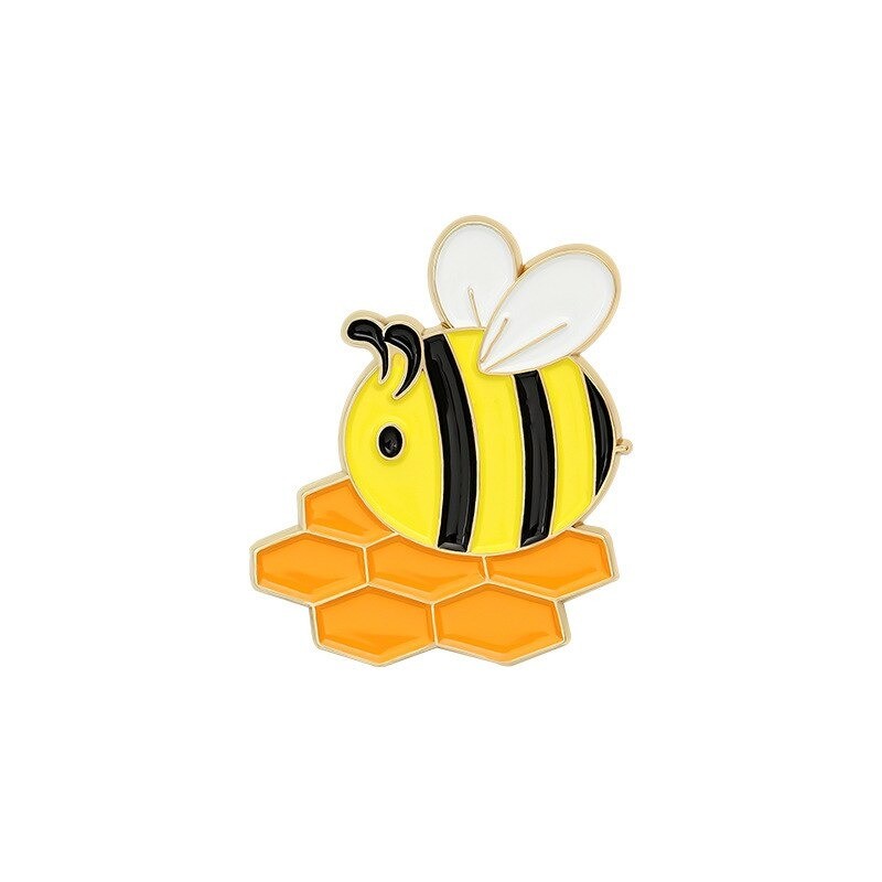 Broches Pin's en émail abeille miel modele 2