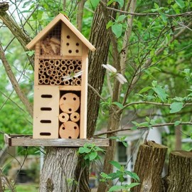 Maison en bois nid naturel pour abeille